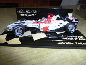 mc 1/43 BAR Honda 006 TAKUMA SATO JAPANESE GP 2004