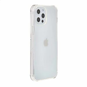 2311075 iPhoneケースiPhone12 Pro Max用抗菌仕様 TPU・TPE・PC搭載クリスタルクリーン