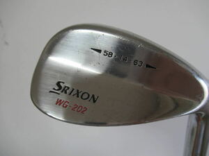 ★DUNLOP ダンロップ SRIXON WG-202 ウエッジ SW 58° 純正スチールシャフト K181　★レア★激安★中古★　★