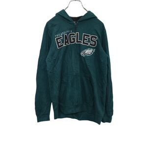 NFL TEAMAPPAREL スウェットパーカー キッズ L グリーン エヌエフエルチームアパレル 古着卸 アメリカ仕入 t2202-3917