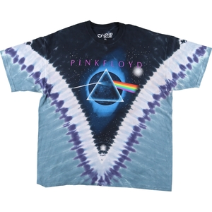 古着 リキッドブルー LIQUID BLUE PINK FLOYD ピンクフロイド タイダイ柄 バンドTシャツ バンT メンズXL /eaa430634