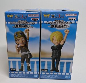 ★□ ② ワンピース ワールドコレクタブルフィギュア ウソップ サンジ 仲間の印だ ワーコレ 2種セット ONE PIECE 未開封