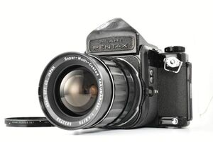 【美品】Pentax 6x7 67 Mirror Up Eye Level w/ SMC T 75mm f/4.5 ペンタックス 中判 一眼レフ フィルムカメラ レンズセットEF-TN-JP586