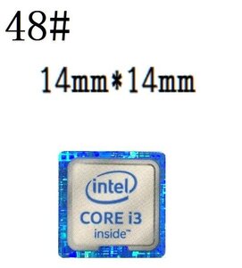 48# 六代目【CORE i3】エンブレムシール　　　■14*14㎜■ 条件付き送料無料