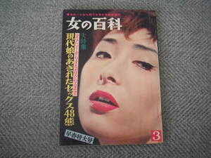 「女の百科」古い雑誌　昭和３７年３月発行　新樹書房