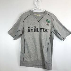 ATHLETA アスレタ 半袖スウェットシャツ 前V Lサイズ グレー