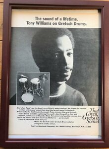 ☆ 1970年代 Gretsch オリジナル広告 / トニー・ウィリアムス Tony Williams ☆