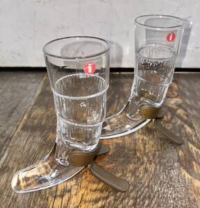 【No.256】IITTALA/イッタラ HARALD/ハラルド ショットグラス 2個セット VINTAGE フィンランド製 made in Finland ヴィンテージ 現状品