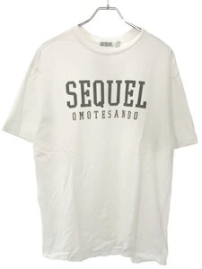 SEQUEL シークエル OMOTESANDO プリントTシャツ ホワイト XL IT71T0NA70WP