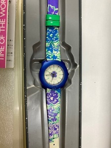 送料無料（USED珍品）UNITED COLORS OF BENETTON by BULOVA 正規品 1993年購入品 ケース & リーフレット付　2501466