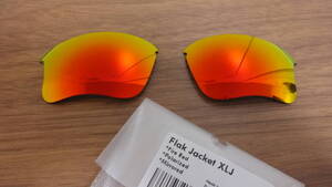 処分価格！！★オークリー フラックジャケット XLJ用 カスタム偏光レンズ Red Color Polarized新品 Oakley Flak Jacket XLJ 