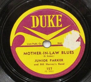 BLUES 78rpm ● Junior Parker And Bill Harvey