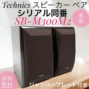 ☆希少!! 美品 Technics テクニクス SB-M300M2 3WAY DDD方式 ブックシェルフ型 スピーカー ペア シリアル同番