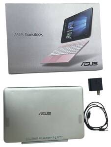 【管理番号-P100】ASUS　transbook　T101H　グリーン　ノートパソコン　タブレット　簡易通電確認〇　現状品　ジャンク