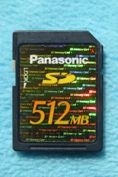 Panasonic パナソニック SDメモリーカード 512MB Gold