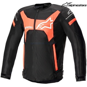 在庫あり アルパインスターズ ジャケット 3306023 T-GP X SUPERAIR JACKET ASIA BLACK RED FLUO(1030) サイズ:XL