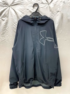 r2_4241ｍ UNDER ARMOUR アンダーアーマー ウーブン ウォームアップ クロスジャケット はっ水効果 メンズ サイズXL