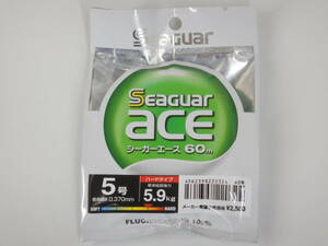 新品◆45％引き★送料無料◆クレハ シーガーエース 5号 60ｍ◆定価（￥2750税込）◆60メートル　ハリス◆リーダー　フロロカーボンライン