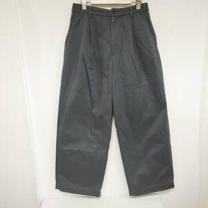 【1円】良好 国内正規 Graphpaper グラフペーパー 23AW Suvin Chino Wide Straight Trousers ワイドチノパン パンツ GM232-40071B GRAY 1