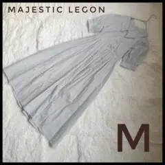 【新品】MAJESTIC LEGON レディ プリーツシャツワンピース M