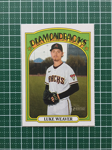 ★TOPPS MLB 2021 HERITAGE #487 LUKE WEAVER［ARIZONA DIAMONDBACKS］ベースカード「HIGH NUMBERED SHORT PRINT」SP★