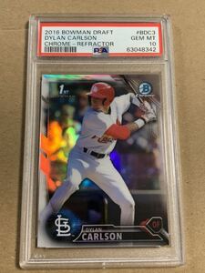 2016 bowman draft dylan Carlson リフ　psa10