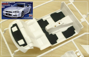 ◆◇ZoomOn Model【ZC007】1/24 車内カーペットセット/スカイラインGT-R(R34)-グリーン ◇◆　