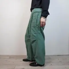 SASSAFRAS OVERGROWN PANTS カーキ/EW330