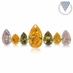 合計 0.92 ct 天然 カラー ダイヤモンド 7 ピース GIA 1 点 付 マルチスタイル / カラー FANCY DIAMOND 【DEF GIA MULTI】