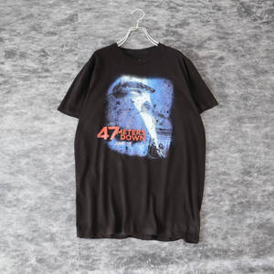 【T238】 47 METERS DOWN Movie Tee Black 海底47m ムービー 映画 Tシャツ クルーネック 黒 M