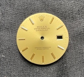 【新品】純正品 ROLEX DATE JUST MENSsize（ロレックス・デイトジャスト メンズ）ゴールド　≪文字盤≫