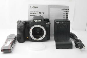 シャッター回数25,472★極上美品★ペンタックス PENTAX K-3 ボディ シャッター耐久20万