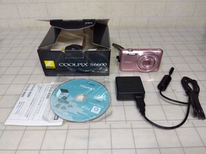 7■NIKON　ニコン　COOLPIX S6600　クールピクス　デジタルカメラ　通電確認済　ジャンク現状品