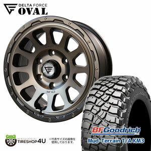 4本セット デルタフォース オーバル OVAL 17x8J 6/139.7+20 MSP BFグッドリッチ マッドテレーン KM3 285/70R17 FJクルーザー