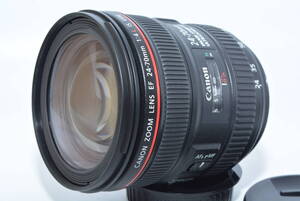 【極上品】 Canon 標準ズームレンズ EF24-70mm F4 L IS USM フルサイズ対応　＃7918