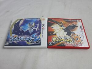 【同梱可】中古品 ゲーム ニンテンドー3DS ソフト 2点 ポケットモンスター ウルトラサン ムーン グッズセット