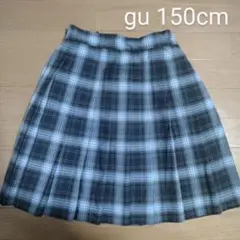 gu プリーツスカート　チェック　150cm