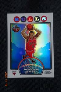 Derrick Rose 2008-09 Topps Chrome No.181 Rookie Refractor 