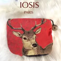 専用♥美品♥ IOSIS PARIS イオシス　イヴドローム シカ柄 ミニポーチ