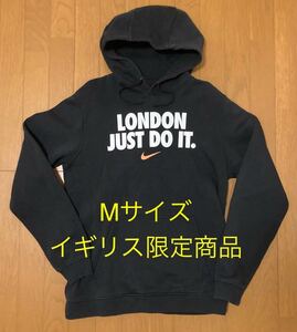 NIKE プルオーバー パーカー フーディ Mサイズ LONDON JUST DO IT ナイキ イギリス ロンドン　限定 ナイキタウン CJ2385-010