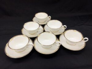 サ/ ウェッジウッド WEDGWOOD CAVENDISH キャベンディッシュ カップ&ソーサー 6客セット ティーカップ コーヒーカップ /HY-0400