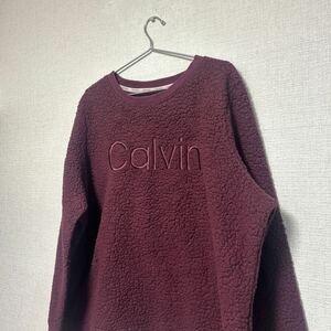 ★激レアデザイン★ カルバンクライン　フリース　ボア　スウェット　トレーナー　calvin klein 