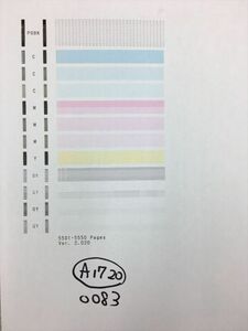 【A1720】プリンターヘッド ジャンク 印字確認済み QY6-0083 CANON キャノン PIXUS MG6330/MG6530/MG6730/MG7130/MG7530/MG7730/iP8730