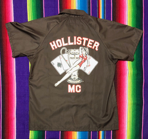 激レア! HOLLISTER MOTOR CLOTHES(HMC/ホリスター・モーター・クローズ) 半袖シャツ S Krafty IGNITION45(イグニッション45) CHOPPER