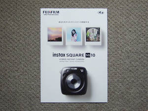 【カタログのみ】FUJIFILM チェキ 2017.04 instax SQUARE SQ10 富士フイルム