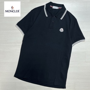 MONCLER/モンクレール/MAGLIA POLO MANICA CORTA/マグリアポロ/胸ワンポイント/ロゴワッペン/鹿の子/ポロシャツ/襟・袖ライン/真正品確認済