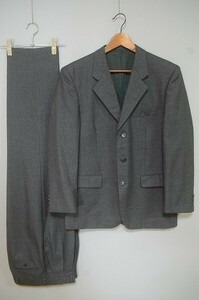 A2414/秋冬 総裏 Paul Smith LONDON ポールスミス ウール シングル3Bスーツ ジャケット セットアップ 上下 M 灰色/日本製 メンズ ビジネス