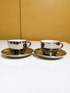 e27 BONOX High Quality Ceramic Ware ペア カップ＆ソーサー 2客セット