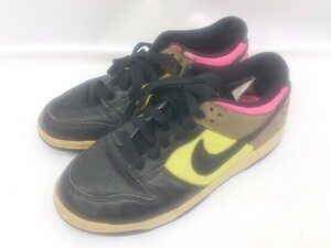 ◇ NIKE ナイキ DUNK LOW 317813-002 スニーカー シューズ サイズ23.5cm ブラック イエロー ベージュ系 レディース E