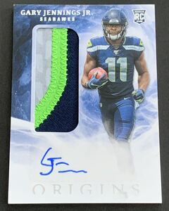 2019 Panini Origins Football Gary Jennings JR. Patch Auto RPA No.133 RC Rookie Seahawks NFL サイン　パッチ　ルーキー